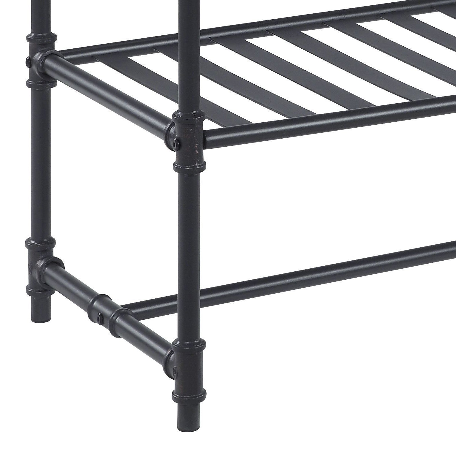 Oak Industrial Sofa Table with Drawer & Shelf - 1st Choice Furniture Direct