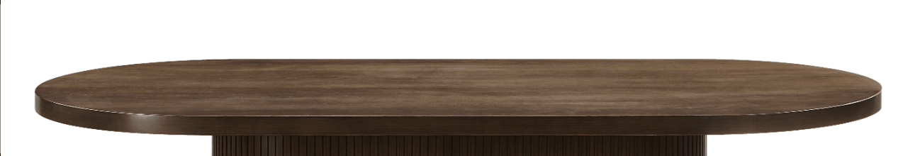 Oak Oval Dining Table with Thick Wood Top - 1st Choice Furniture Direct