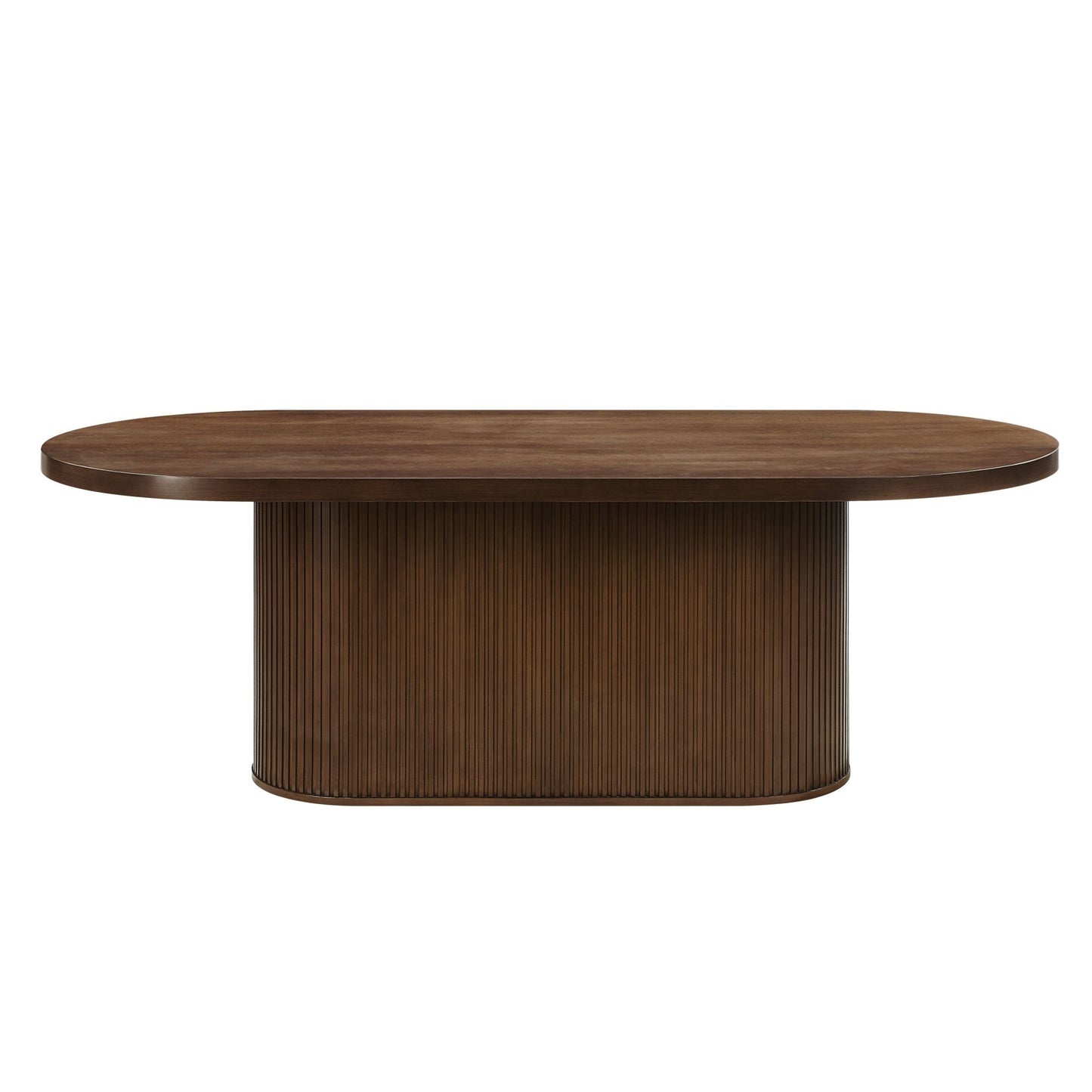 Oak Oval Dining Table with Thick Wood Top - 1st Choice Furniture Direct