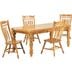 Sunset Trading Oak Selections 56-72" Rectangular Extendable Dining Table
