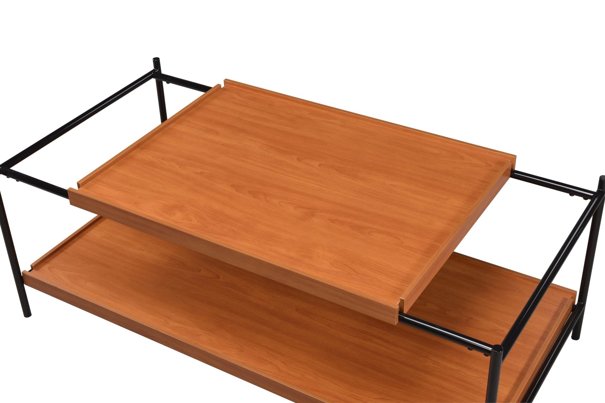 Oaken Honey Oak & Black Finish Coffee Table - 1st Choice Furniture Direct