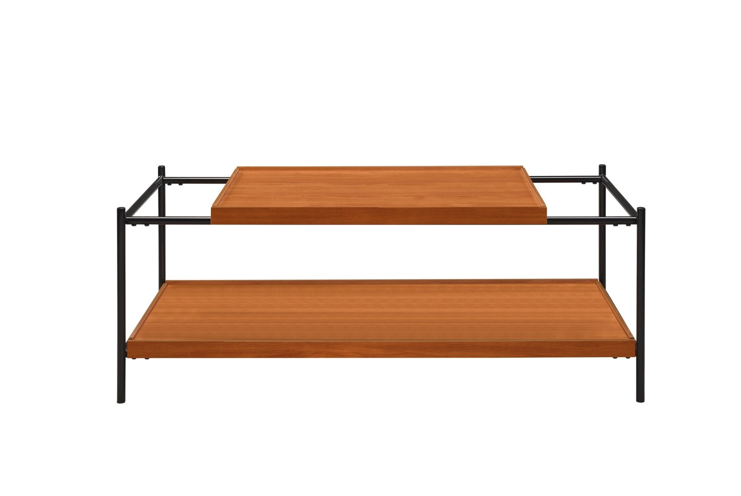 Oaken Honey Oak & Black Finish Coffee Table - 1st Choice Furniture Direct