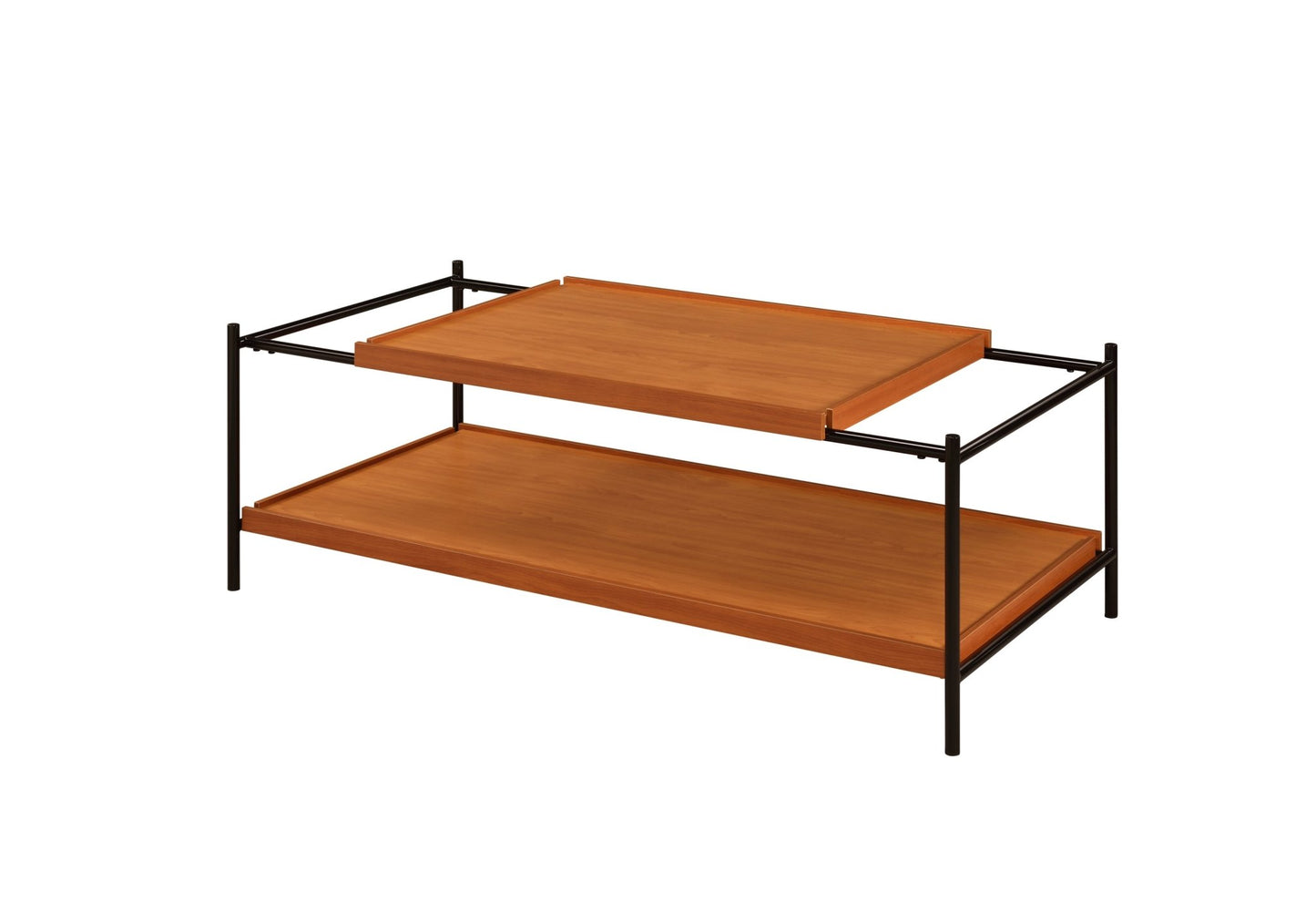 Oaken Honey Oak & Black Finish Coffee Table - 1st Choice Furniture Direct