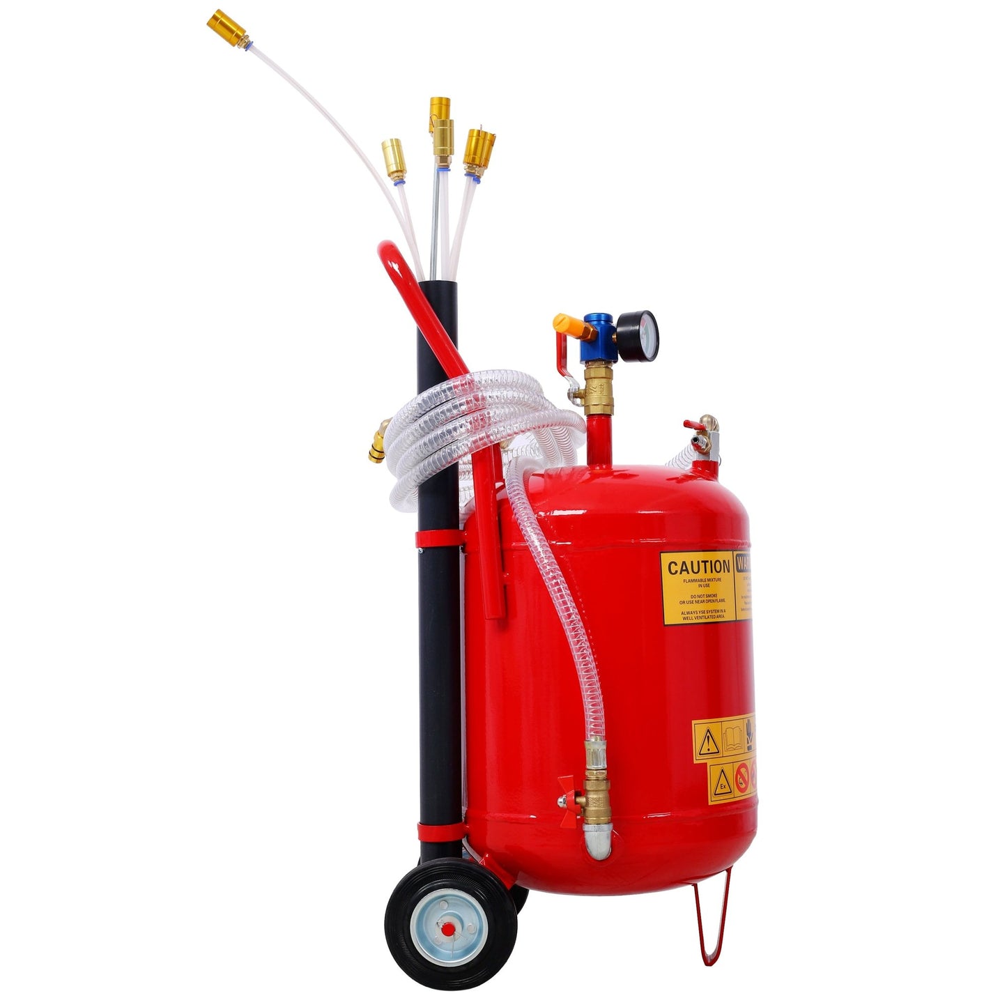 Oil Extractor, Portable Air Pneumatic Waste Oil Garage Extractor Drain Draine Tank Professional Fluid Evacuator, Portable, Integrated Level Gauge, Use with Oil, Transmission Fluid and Anti - F - 1st Choice Furniture Direct