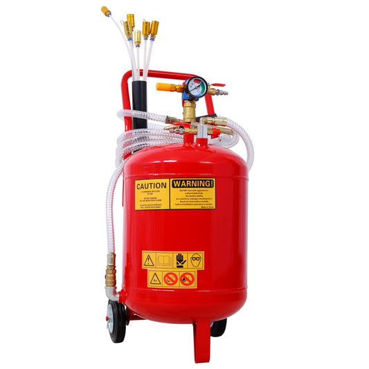 Oil Extractor, Portable Air Pneumatic Waste Oil Garage Extractor Drain Draine Tank Professional Fluid Evacuator, Portable, Integrated Level Gauge, Use with Oil, Transmission Fluid and Anti - F - 1st Choice Furniture Direct