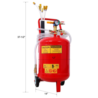 Oil Extractor, Portable Air Pneumatic Waste Oil Garage Extractor Drain Draine Tank Professional Fluid Evacuator, Portable, Integrated Level Gauge, Use with Oil, Transmission Fluid and Anti - F - 1st Choice Furniture Direct