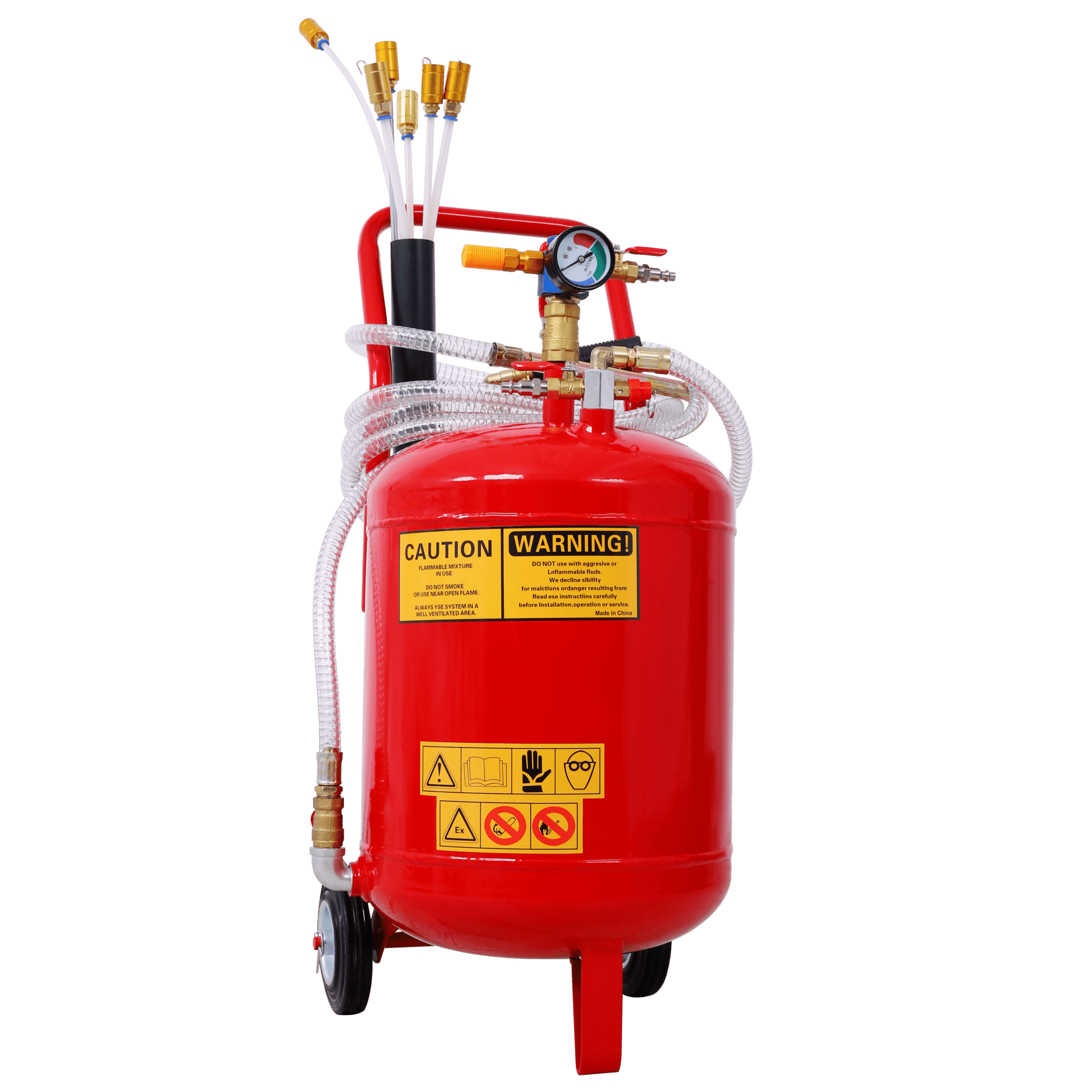 Oil Extractor, Portable Air Pneumatic Waste Oil Garage Extractor Drain Draine Tank Professional Fluid Evacuator, Portable, Integrated Level Gauge, Use with Oil, Transmission Fluid and Anti - F - 1st Choice Furniture Direct