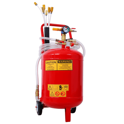 Oil Extractor, Portable Air Pneumatic Waste Oil Garage Extractor Drain Draine Tank Professional Fluid Evacuator, Portable, Integrated Level Gauge, Use with Oil, Transmission Fluid and Anti - F - 1st Choice Furniture Direct