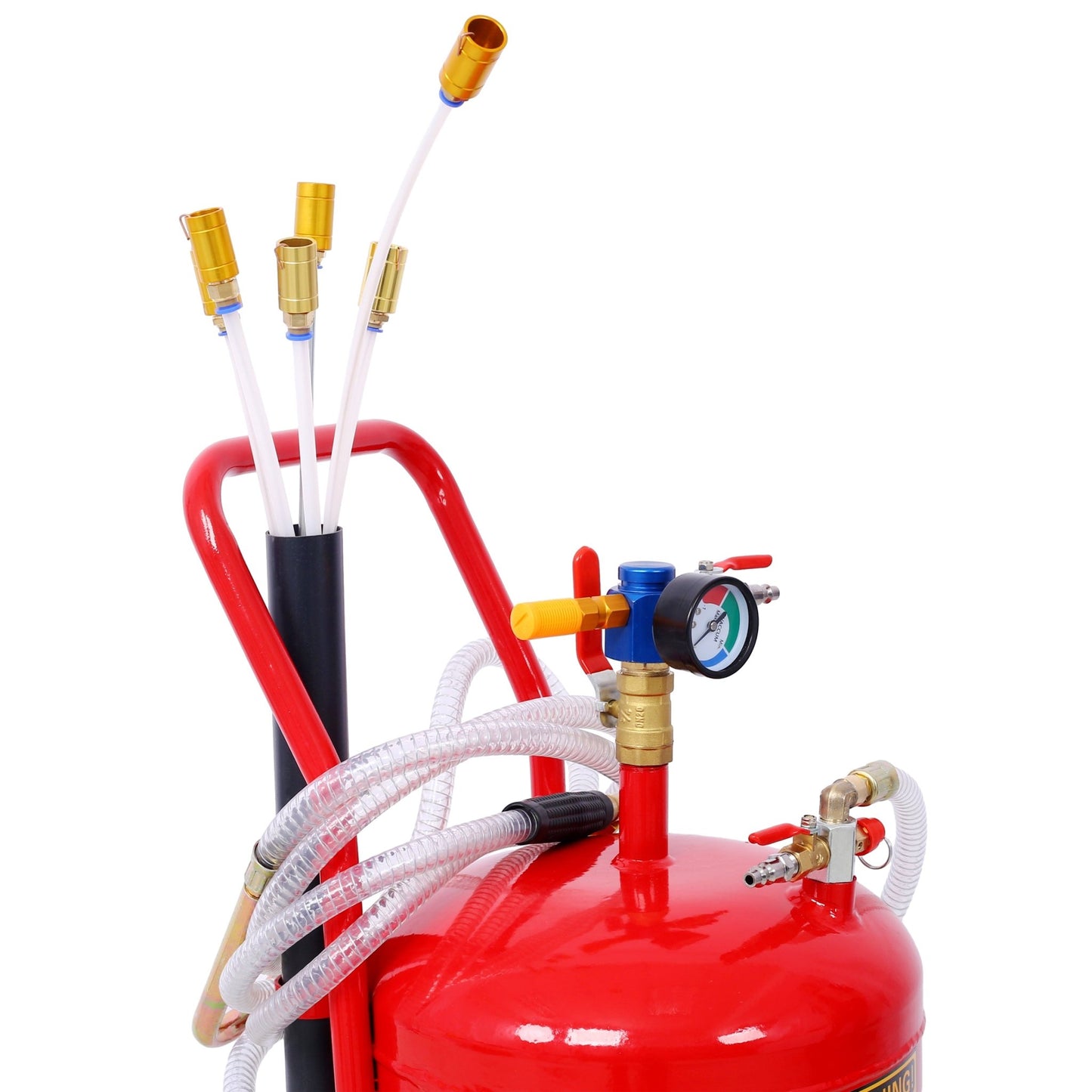 Oil Extractor, Portable Air Pneumatic Waste Oil Garage Extractor Drain Draine Tank Professional Fluid Evacuator, Portable, Integrated Level Gauge, Use with Oil, Transmission Fluid and Anti - F - 1st Choice Furniture Direct