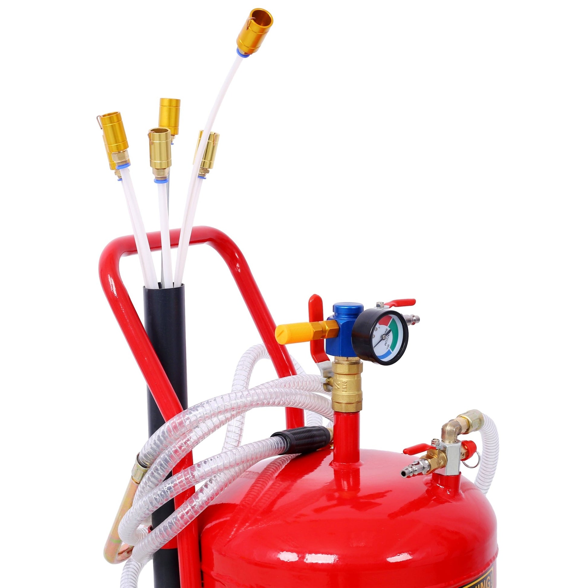 Oil Extractor, Portable Air Pneumatic Waste Oil Garage Extractor Drain Draine Tank Professional Fluid Evacuator, Portable, Integrated Level Gauge, Use with Oil, Transmission Fluid and Anti - F - 1st Choice Furniture Direct