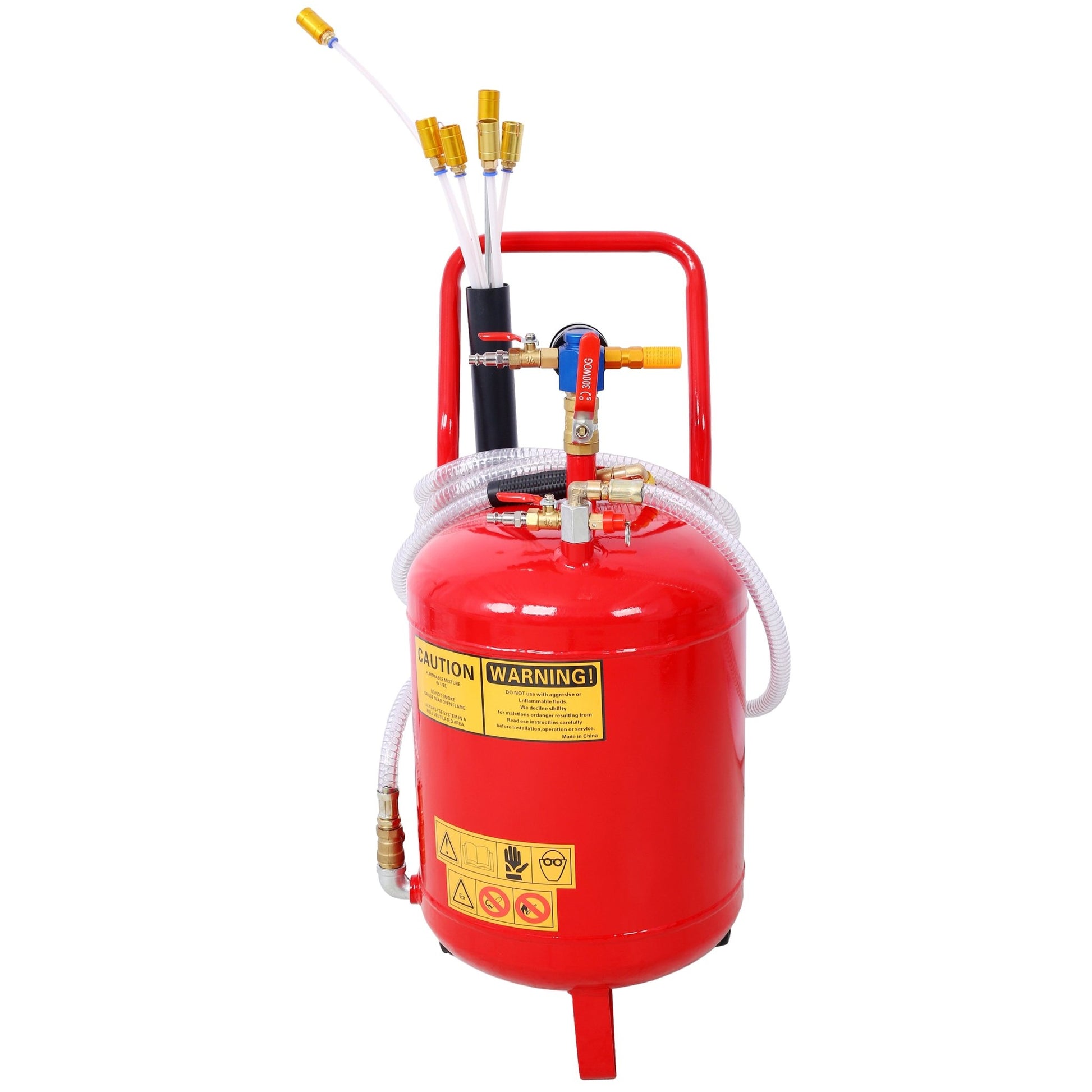 Oil Extractor, Portable Air Pneumatic Waste Oil Garage Extractor Drain Draine Tank Professional Fluid Evacuator, Portable, Integrated Level Gauge, Use with Oil, Transmission Fluid and Anti - F - 1st Choice Furniture Direct