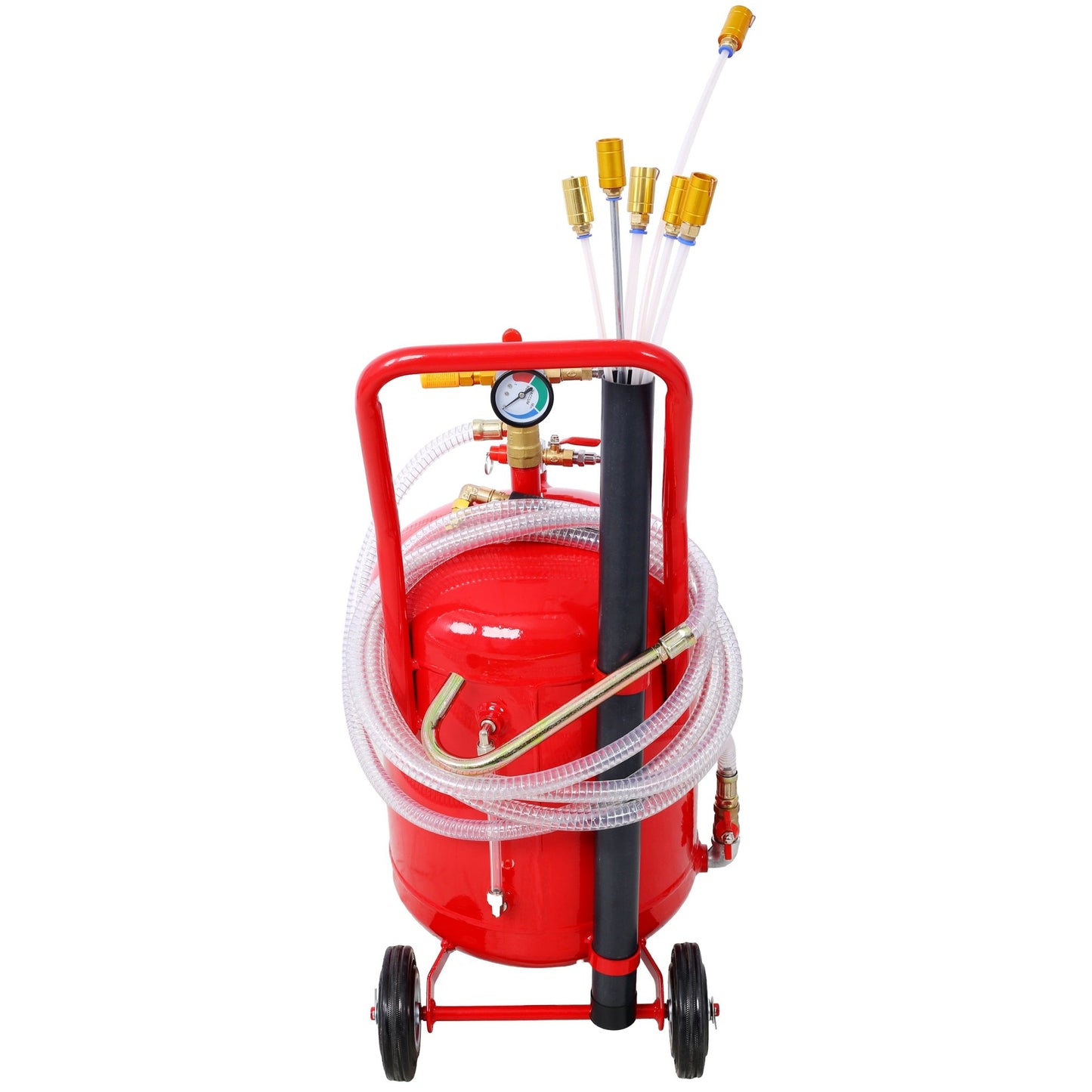 Oil Extractor, Portable Air Pneumatic Waste Oil Garage Extractor Drain Draine Tank Professional Fluid Evacuator, Portable, Integrated Level Gauge, Use with Oil, Transmission Fluid and Anti - F - 1st Choice Furniture Direct