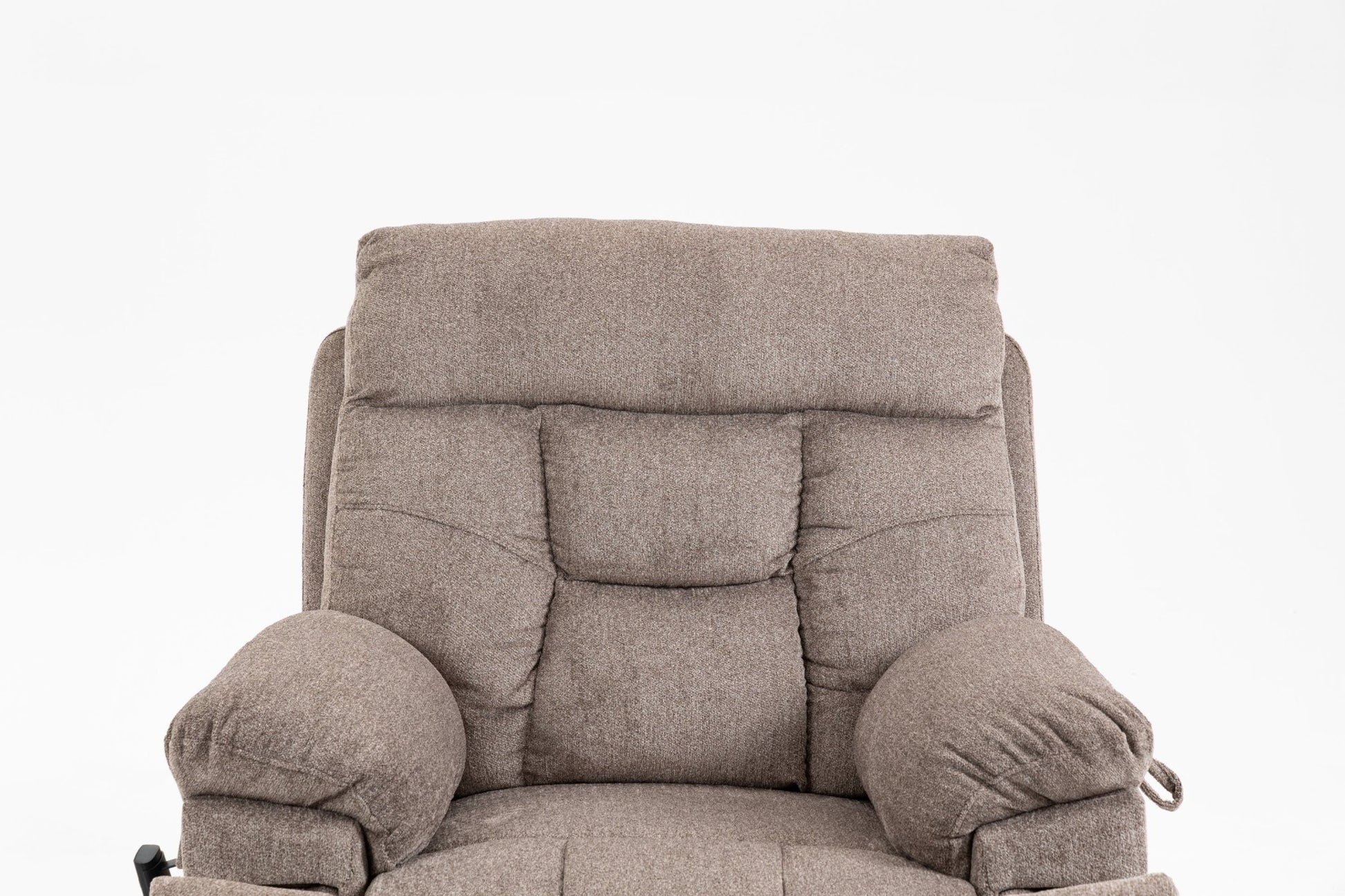 Old age electric lift chair, flat high density foam electric sofa, with heating and massage functions, can tilt to 180 degrees, 2 pocket cup holders, 2 remote controls, dual OKIN motors - 1st Choice Furniture Direct