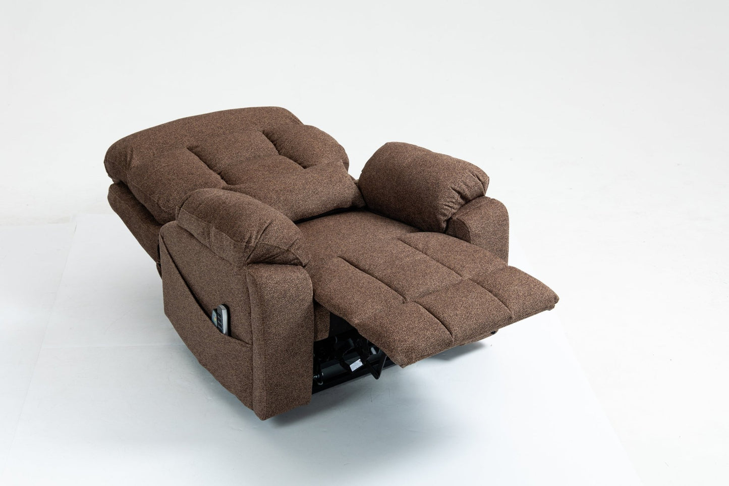 Old age electric lift chair, flat high density foam electric sofa, with heating and massage functions, can tilt to 180 degrees, 2 pocket cup holders, 2 remote controls, 4 OKIN motors - 1st Choice Furniture Direct