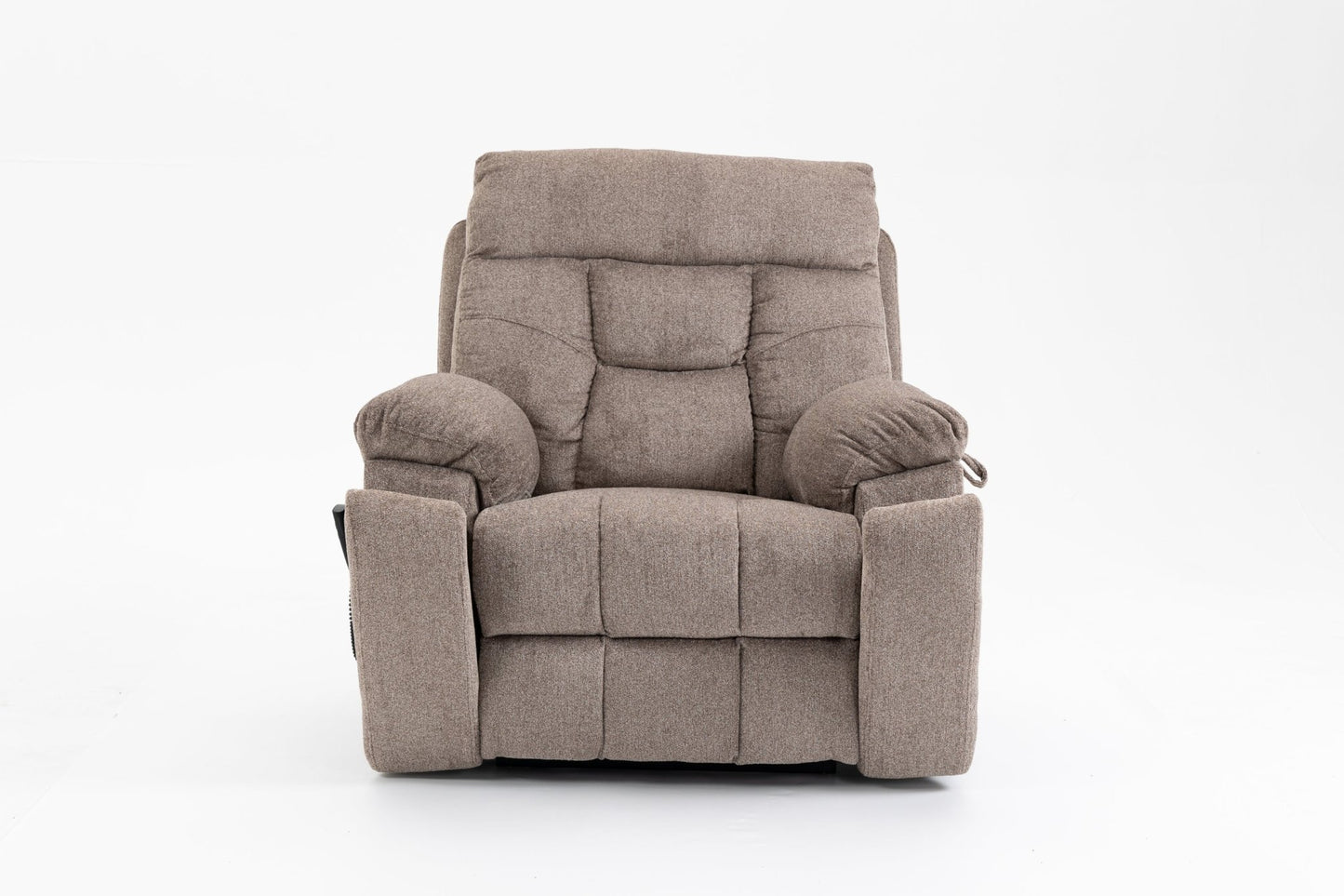 Old age electric lift chair, flat high density foam electric sofa, with heating and massage functions, can tilt to 180 degrees, 2 pocket cup holders, 2 remote controls, dual OKIN motors - 1st Choice Furniture Direct