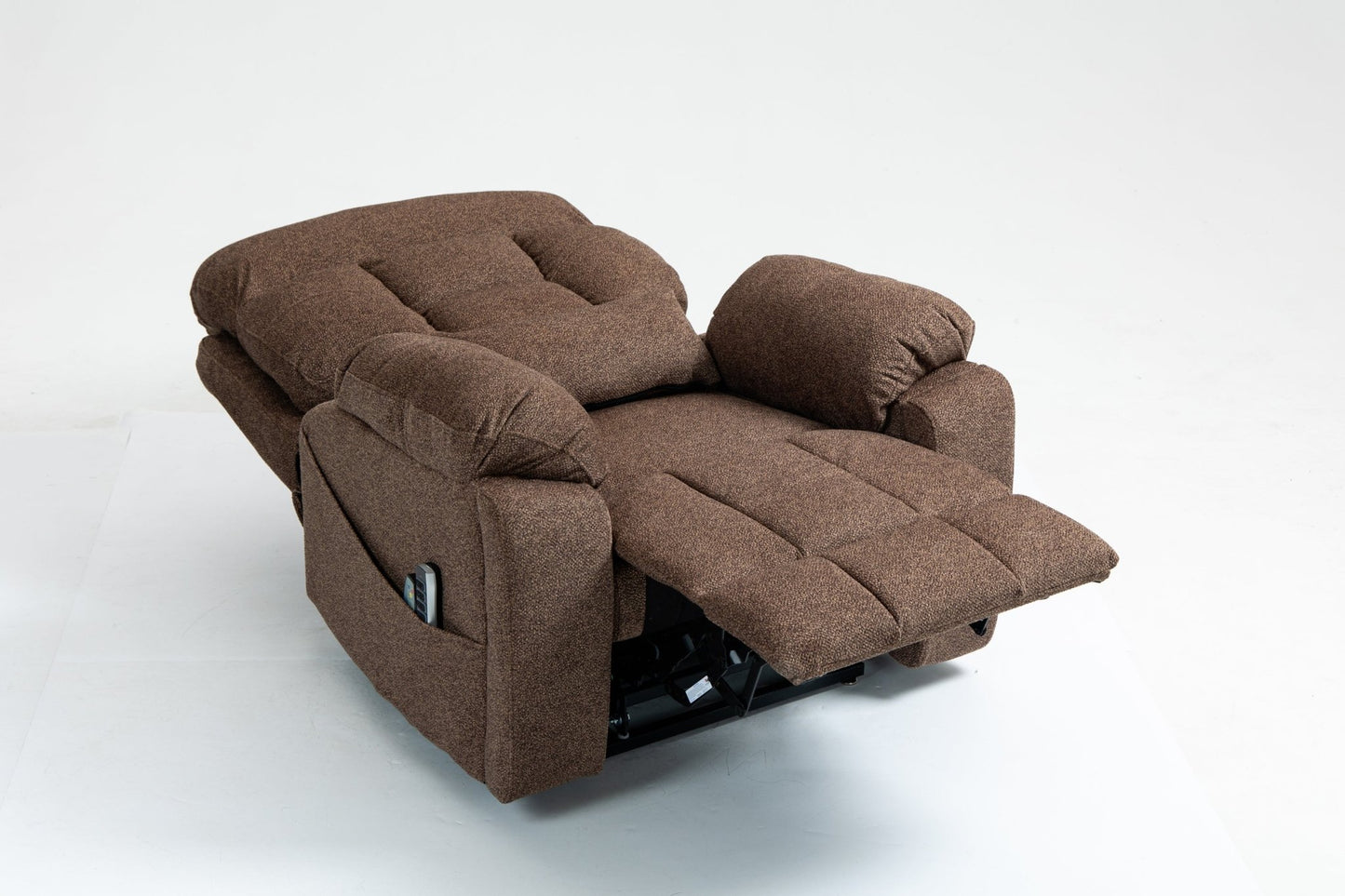 Old age electric lift chair, flat high density foam electric sofa, with heating and massage functions, can tilt to 180 degrees, 2 pocket cup holders, 2 remote controls, 4 OKIN motors - 1st Choice Furniture Direct