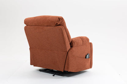 Old age electric lift chair, flat high density foam electric sofa, with heating and massage functions, can tilt to 180 degrees, 2 pocket cup holders, 2 remote controls, 4 OKIN motors - 1st Choice Furniture Direct