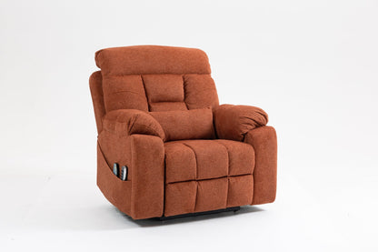Old age electric lift chair, flat high density foam electric sofa, with heating and massage functions, can tilt to 180 degrees, 2 pocket cup holders, 2 remote controls, 4 OKIN motors - 1st Choice Furniture Direct