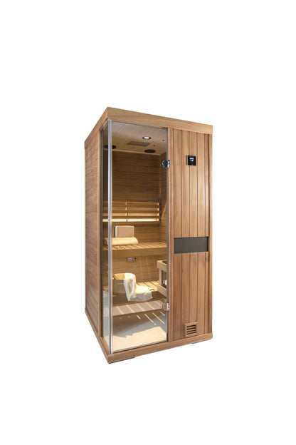 One person mahogany steam sauna room - 1st Choice Furniture Direct