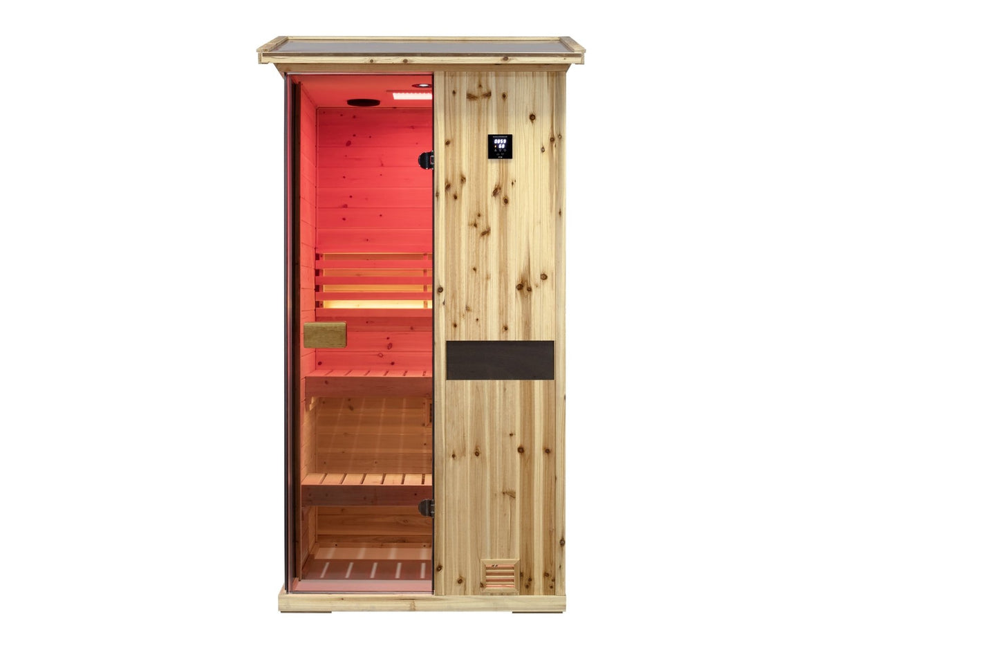 One person outdoor wooden steam sauna room - 1st Choice Furniture Direct