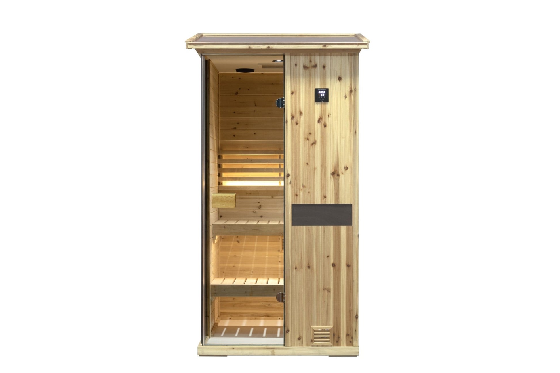 One person outdoor wooden steam sauna room - 1st Choice Furniture Direct
