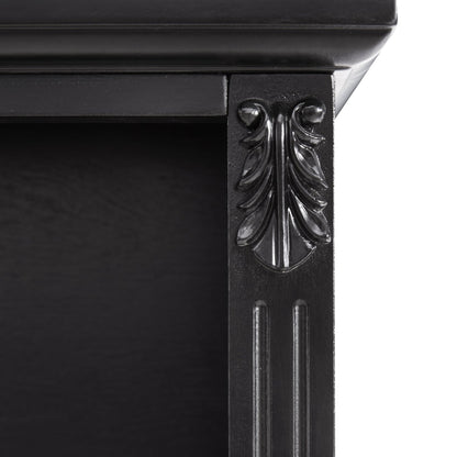 Open Space and 2 Drawers Dresser Nightstand with Charging Station, Farmhouse End Table with USB Ports and Outlets, Fluted Pilasters Design Side Table with Solid Wood Legs for Bedroom - 1st Choice Furniture Direct