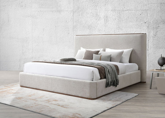 Orane Gray Fabric Eastern King Bed - 1st Choice Furniture Direct