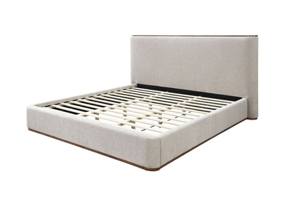 Orane Gray Fabric Eastern King Bed - 1st Choice Furniture Direct