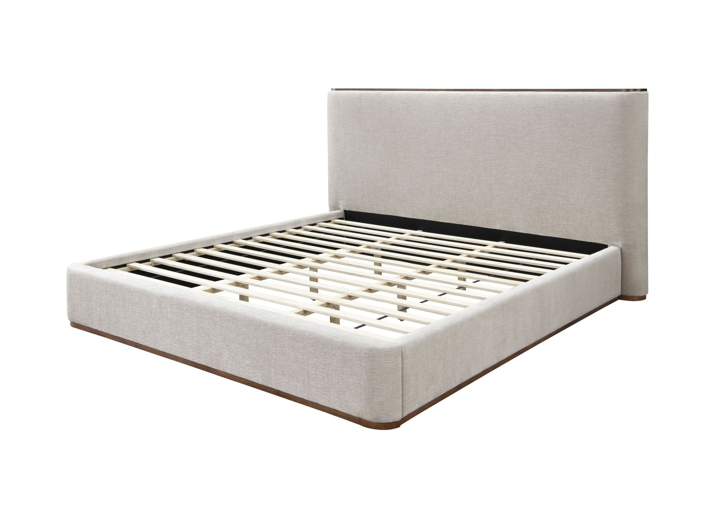 Orane Gray Fabric Eastern King Bed - 1st Choice Furniture Direct