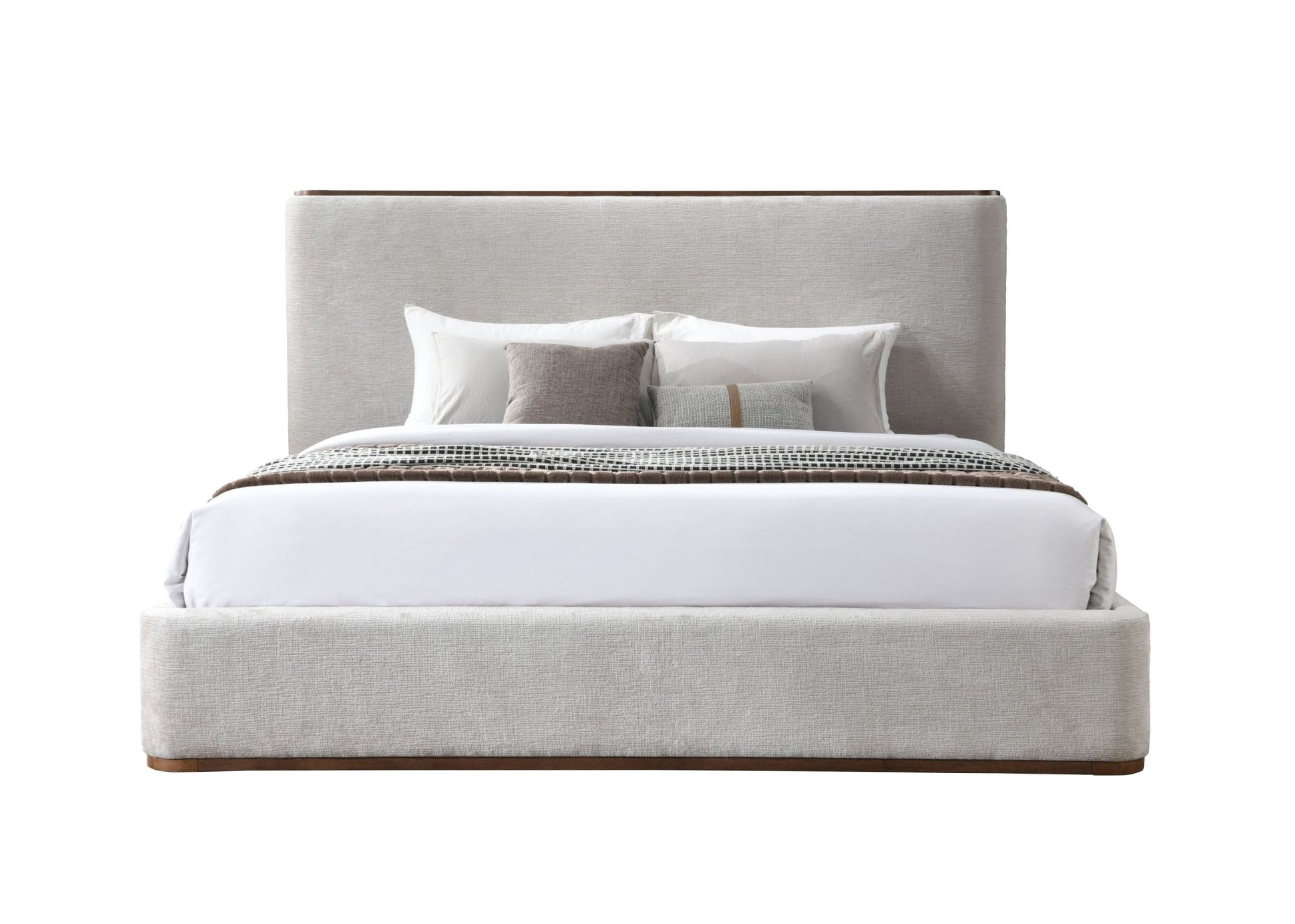 Orane Gray Fabric Eastern King Bed - 1st Choice Furniture Direct