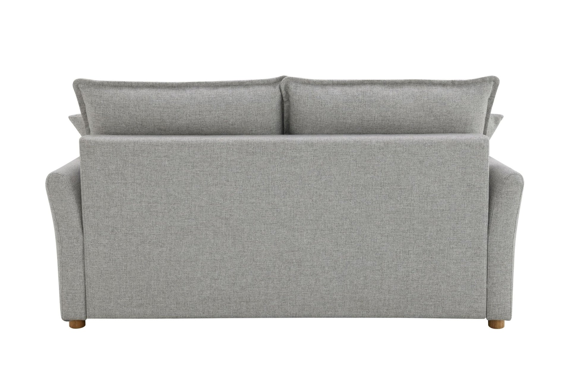 Oren Gray Chenille Sleeper Sectional Sofa w/ Storage & 2 Toss Pillows - 1st Choice Furniture Direct