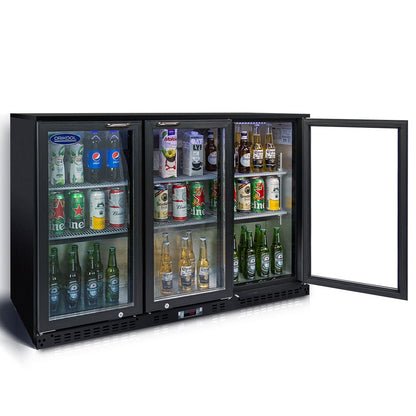 ORIKOOL Beverage Refrigerators Cooler 53 inch 3 Glass Door Back Bar, 480 Cans Commercial Display Bar Fridge for Beer Wine and Drink 11.3 Cu.Ft - 1st Choice Furniture Direct