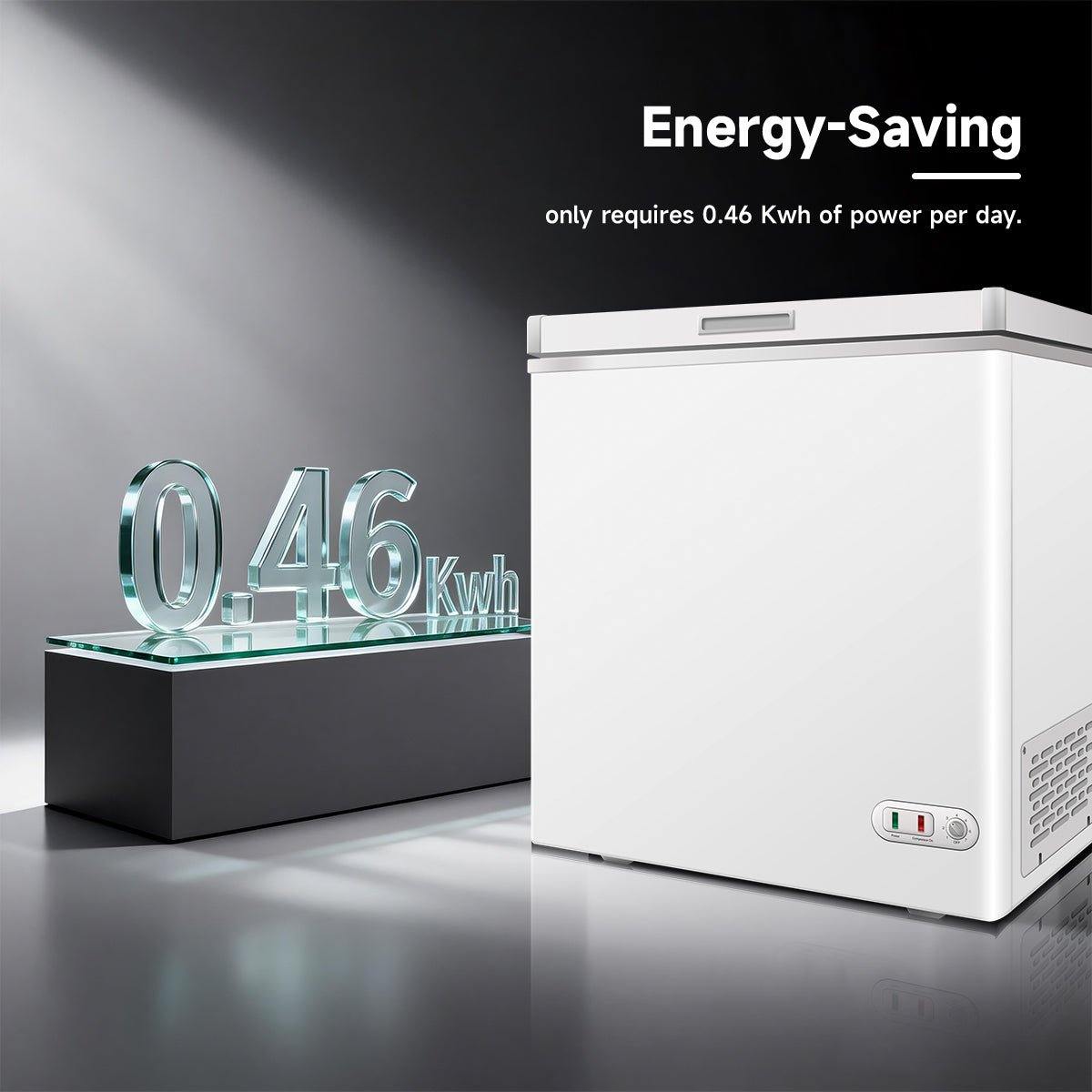 ORIKOOL Chest Freezer 5.0 Cu.ft Solid Top Commercial Deep Chest Freezers with Lockable Stay - Open Lid Painted for Back - of - House Bulk Storage - 1st Choice Furniture Direct