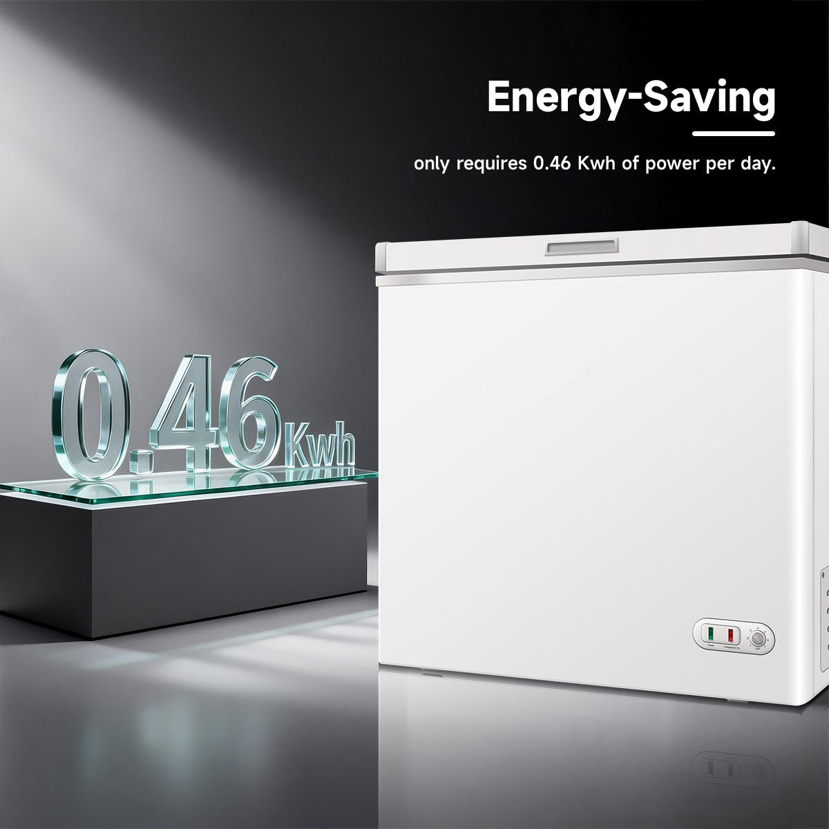 ORIKOOL Chest Freezer 7.0 Cu.ft Solid Top Commercial Deep Chest Freezers with Lockable Stay - Open Lid Painted for Back - of - House Bulk Storage - 1st Choice Furniture Direct