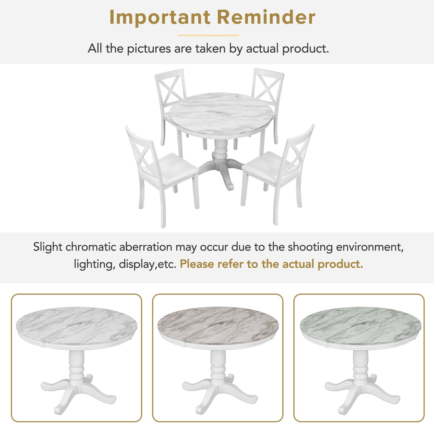 Orisfur. 5 Pieces Dining Table and Chairs Set for 4 Persons, Kitchen Room Solid Wood Table with 4 Chairs - 1st Choice Furniture Direct