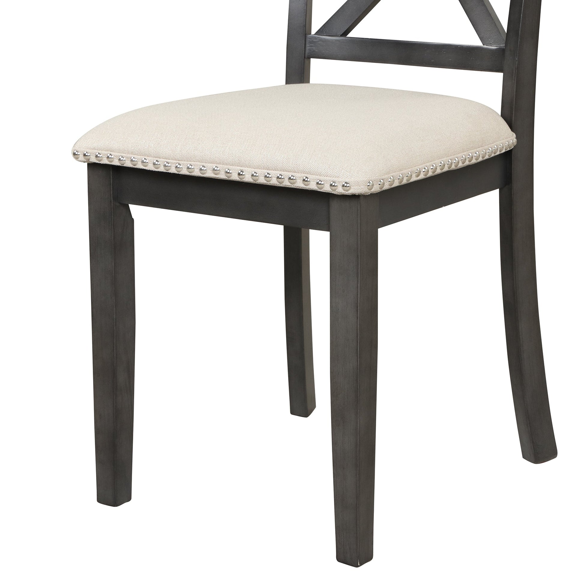 Orisfur. 5 Pieces Dining Table and Chairs Set for 4 Persons, Kitchen Room Solid Wood Table with 4 Chairs - 1st Choice Furniture Direct