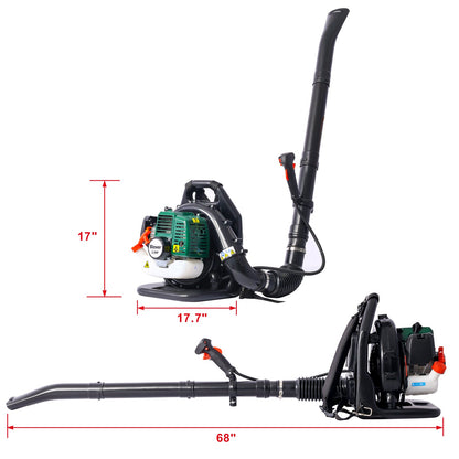 OSAKAPRO 52CC 2 - Cycle Gas Backpack Leaf Blower with extention tube,green - 1st Choice Furniture Direct