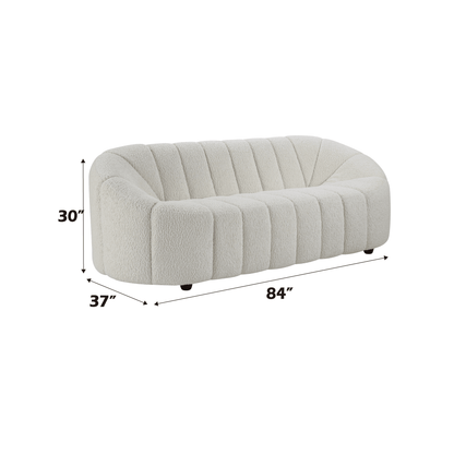 Osmash White Teddy Sherpa Sofa - 1st Choice Furniture Direct