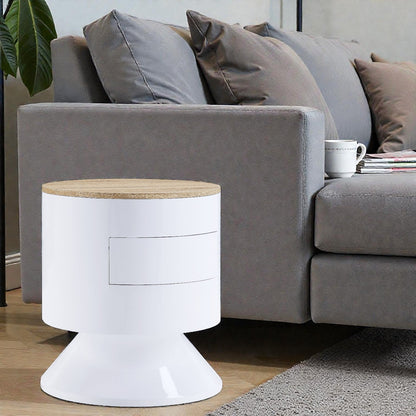 Otith White High Gloss Finish Accent Table - 1st Choice Furniture Direct