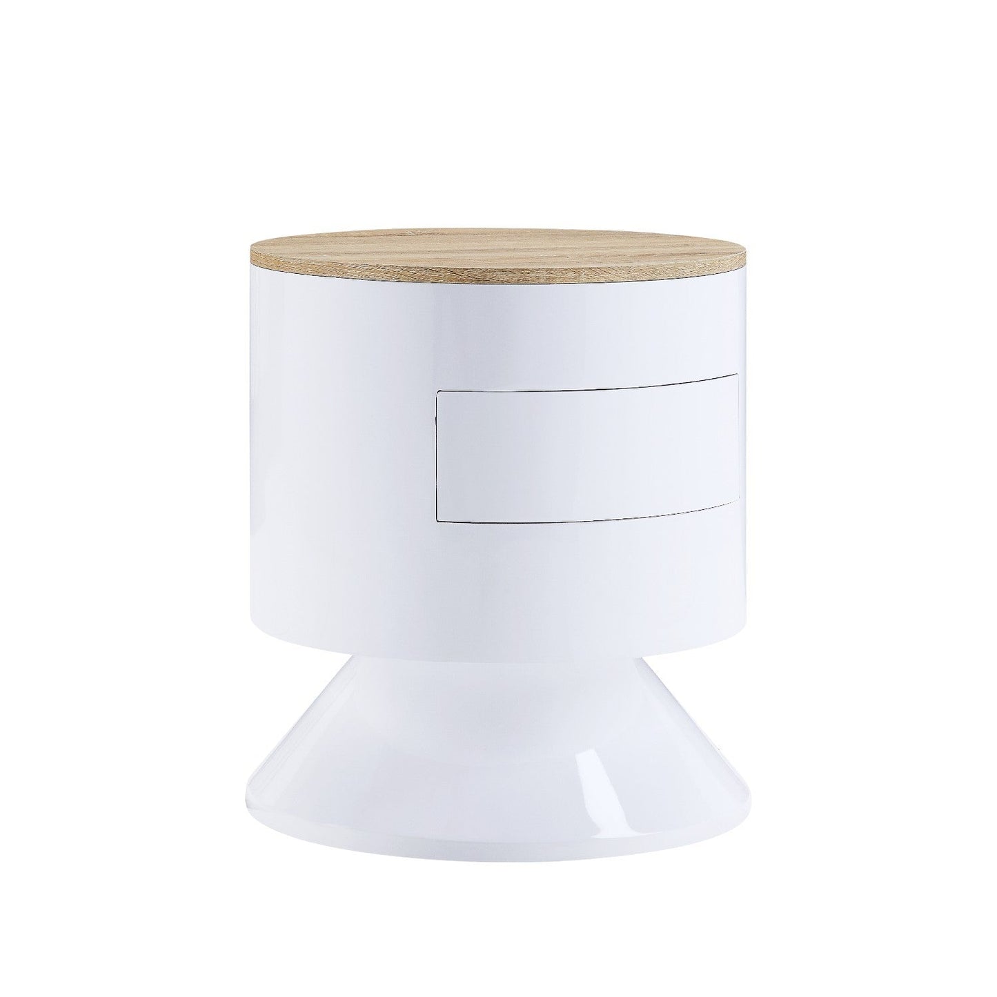 Otith White High Gloss Finish Accent Table - 1st Choice Furniture Direct