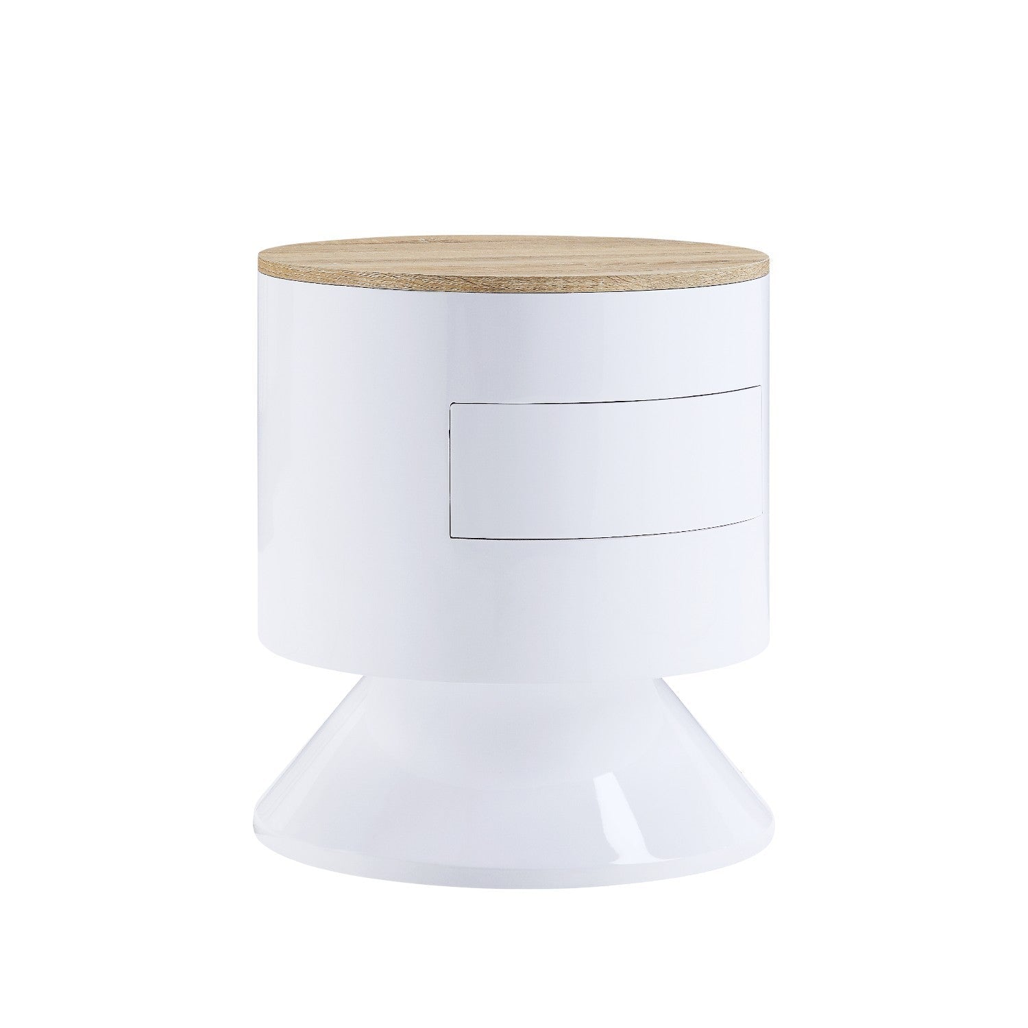 Otith White High Gloss Finish Accent Table - 1st Choice Furniture Direct