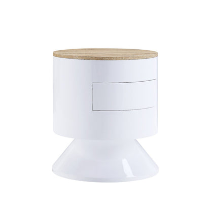 Otith White High Gloss Finish Accent Table - 1st Choice Furniture Direct
