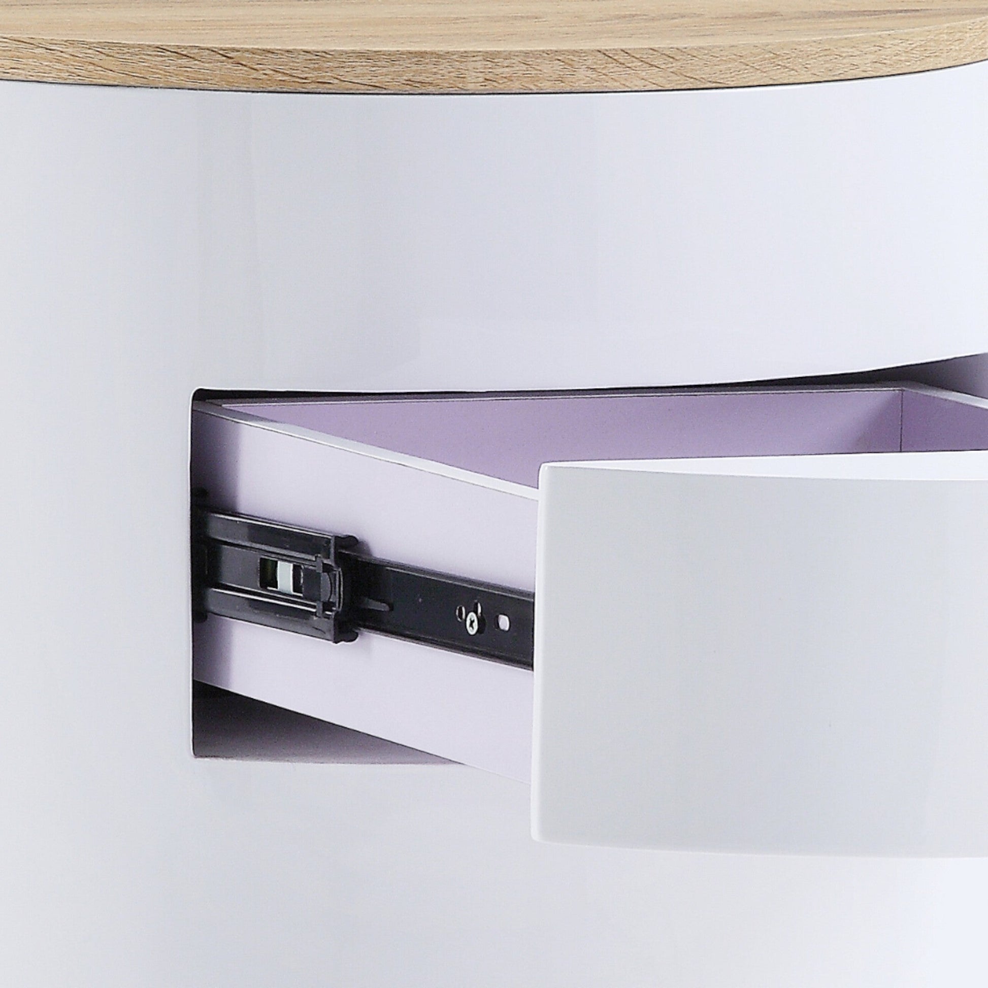 Otith White High Gloss Finish Accent Table - 1st Choice Furniture Direct