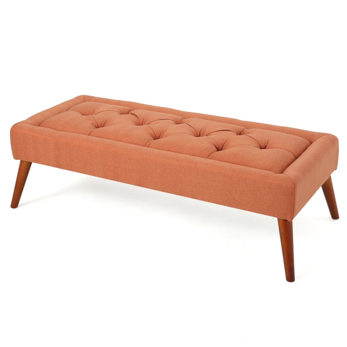 Ottoman Bench Upholstered Bedroom Bench for End of Bed, Button - Tufted Footstool for Entryway Living Room Dining Room - 1st Choice Furniture Direct