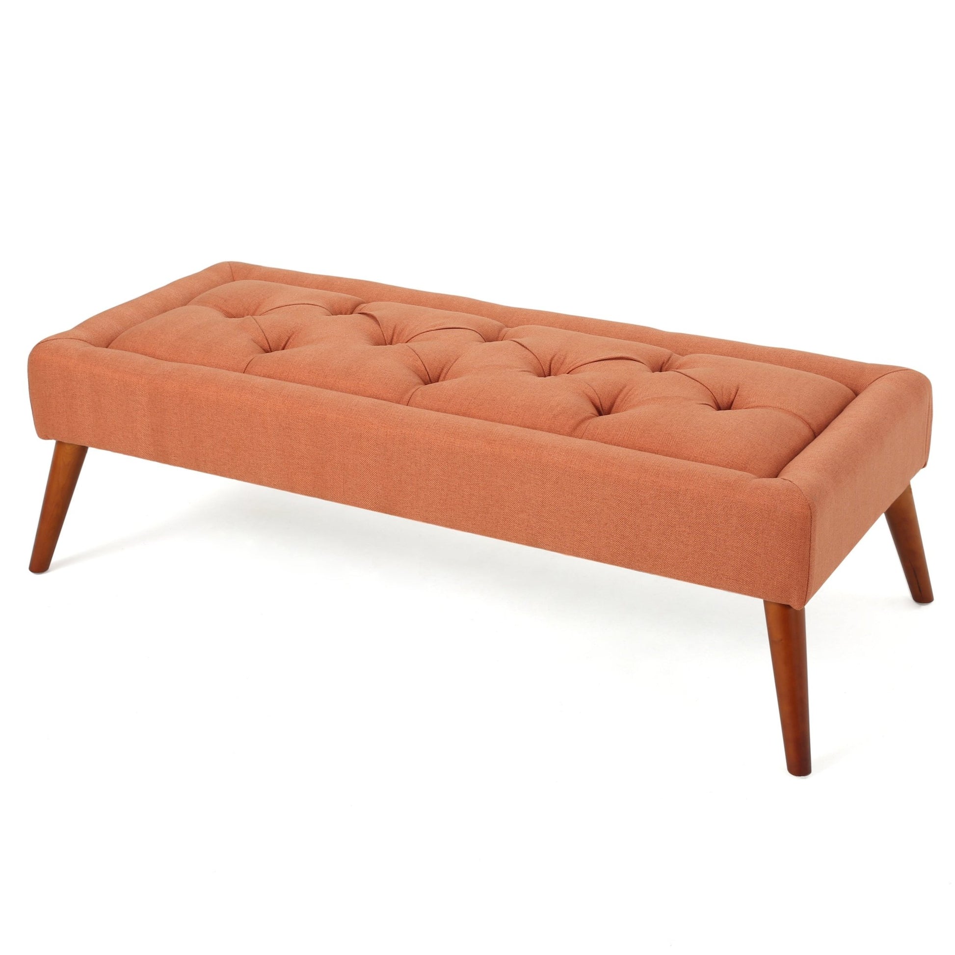 Ottoman Bench Upholstered Bedroom Bench for End of Bed, Button - Tufted Footstool for Entryway Living Room Dining Room - 1st Choice Furniture Direct