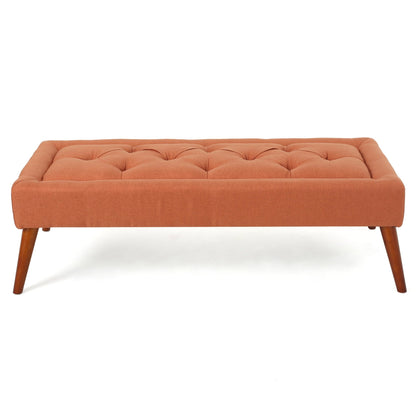 Ottoman Bench Upholstered Bedroom Bench for End of Bed, Button - Tufted Footstool for Entryway Living Room Dining Room - 1st Choice Furniture Direct