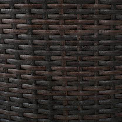 Outdoor 31' PE Rattan Barstools with Waterproof Cushions, Set of 2, Multibrown - 1st Choice Furniture Direct