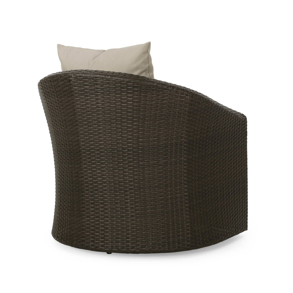 Outdoor Aluminum Frame Wicker Swivel Chair - 1st Choice Furniture Direct