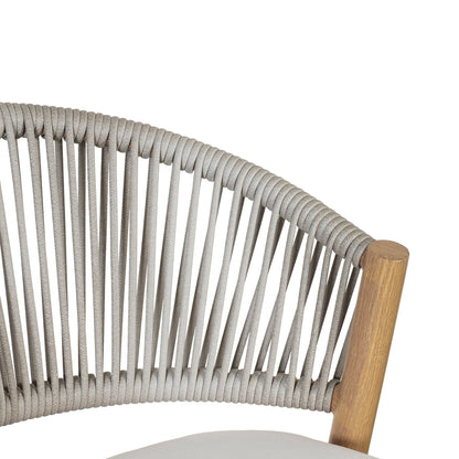 Outdoor Bar Stools Set of 2 | Aluminum Frame Counter Chairs with Cushions (Maple Finish) - 1st Choice Furniture Direct