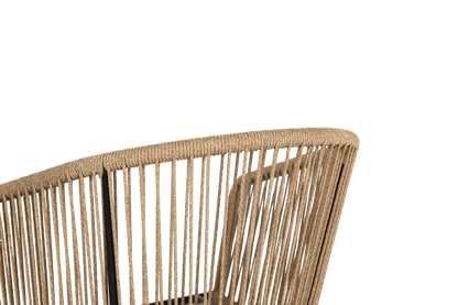 Outdoor Bar Stools Set of 4, 4 - Piece Patio Bar Stools with Armrests, All Weather Rattan Bar Chairs with Backrest, Wicker Bar Stools for Backyard, Garden, Pool, Balcony and Deck - Blue - 1st Choice Furniture Direct